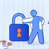Illustration of a user logging into a secure account
